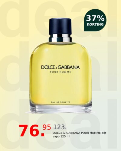DOLCE & GABBANA POUR HOMME edt vapo 125 ml