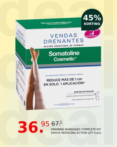 DRAINING BANDAGES COMPLETE KIT SHOCK REDUCING ACTION LOT 4 pcs