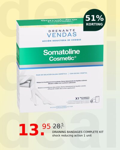 DRAINING BANDAGES COMPLETE KIT shock reducing action 1 unit