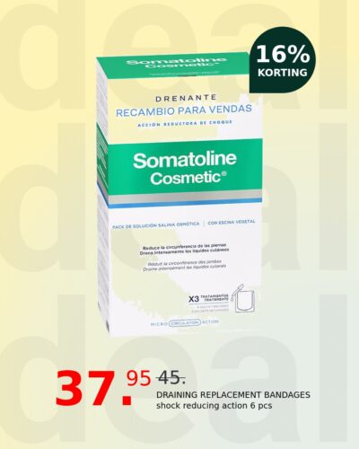 DRAINING REPLACEMENT BANDAGES shock reducing action 6 pcs