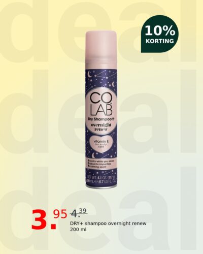 DRY+ shampoo overnight renew 200 ml