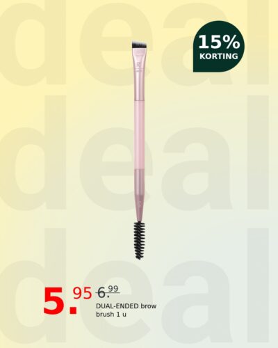 DUAL-ENDED brow brush 1 u