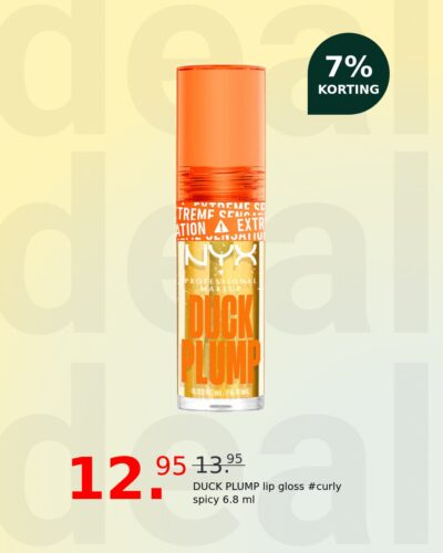 DUCK PLUMP lip gloss #curly spicy 6.8 ml