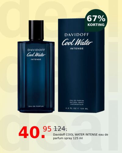 Davidoff COOL WATER INTENSE eau de parfum spray 125 ml