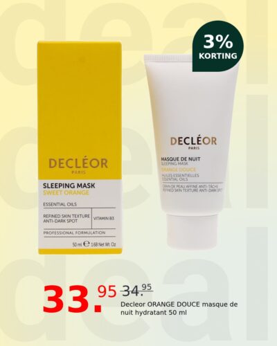 Decleor ORANGE DOUCE masque de nuit hydratant 50 ml