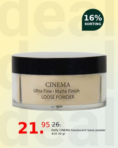 Delfy CINEMA translucent loose powder #20 30 gr