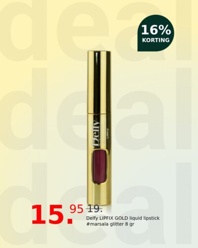 Delfy LIPFIX GOLD liquid lipstick #marsala glitter 8 gr