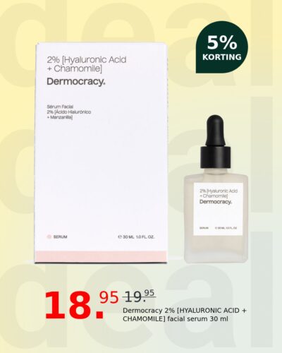 Dermocracy 2% [HYALURONIC ACID + CHAMOMILE] facial serum 30 ml