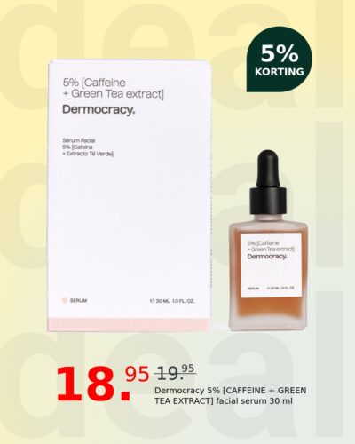 Dermocracy 5% [CAFFEINE + GREEN TEA EXTRACT] facial serum 30 ml