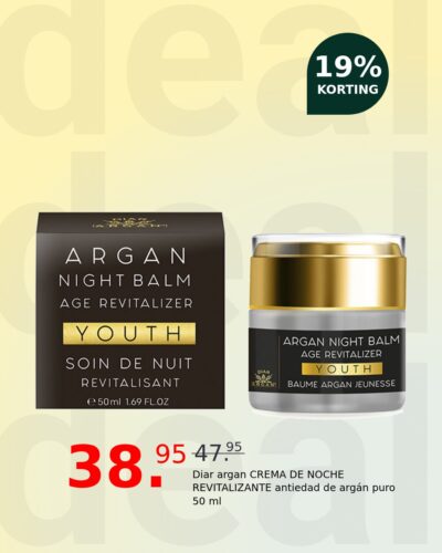 Diar argan CREMA DE NOCHE REVITALIZANTE antiedad de argán puro 50 ml