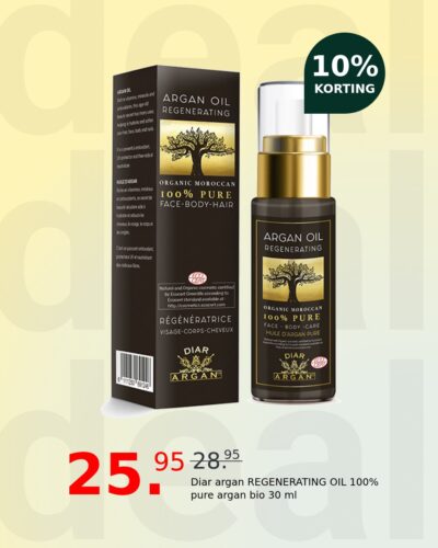 Diar argan REGENERATING OIL 100% pure argan bio 30 ml