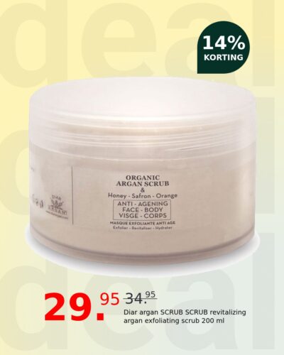 Diar argan SCRUB SCRUB revitalizing argan exfoliating scrub 200 ml