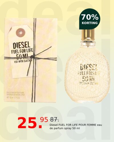 Diesel FUEL FOR LIFE POUR FEMME eau de parfum spray 50 ml