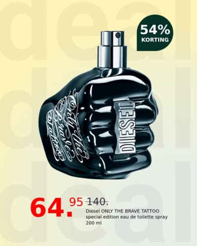 Diesel ONLY THE BRAVE TATTOO special edition eau de toilette spray 200 ml