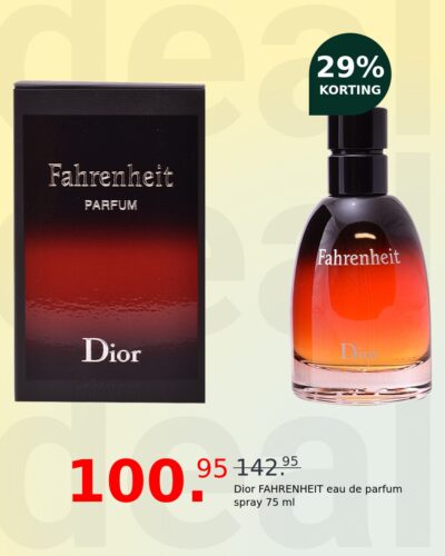 Dior FAHRENHEIT eau de parfum spray 75 ml
