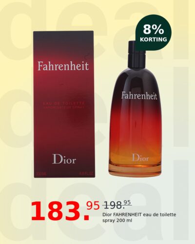 Dior FAHRENHEIT eau de toilette spray 200 ml