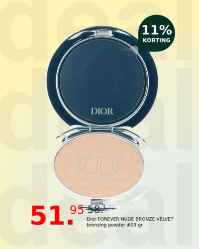 Dior FOREVER NUDE BRONZE VELVET bronzing powder #03 gr