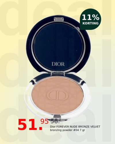 Dior FOREVER NUDE BRONZE VELVET bronzing powder #04 7 gr