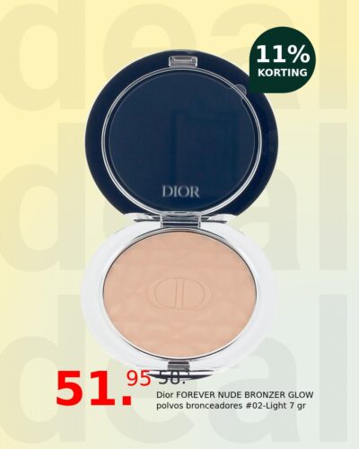 Dior FOREVER NUDE BRONZER GLOW polvos bronceadores #02-Light 7 gr