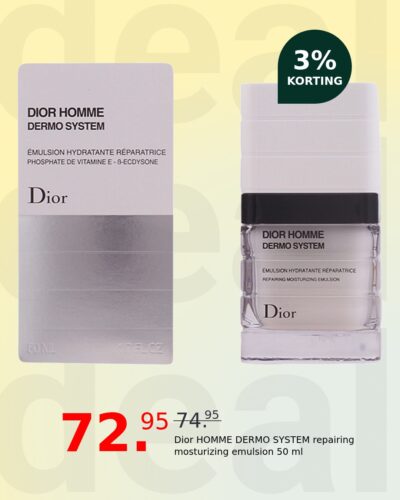 Dior HOMME DERMO SYSTEM repairing mosturizing emulsion 50 ml