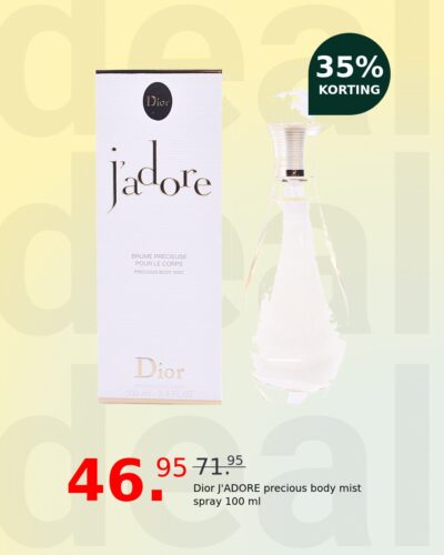 Dior J'ADORE precious body mist spray 100 ml