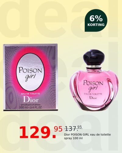 Dior POISON GIRL eau de toilette spray 100 ml