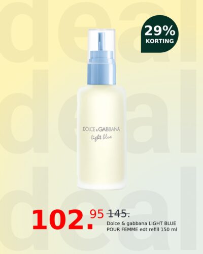 Dolce & gabbana LIGHT BLUE POUR FEMME edt refill 150 ml