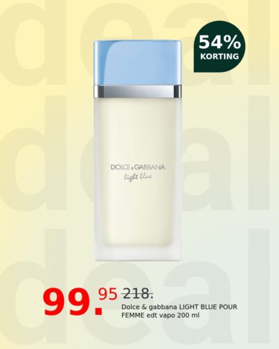 Dolce & gabbana LIGHT BLUE POUR FEMME edt vapo 200 ml