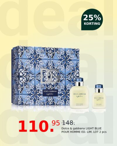 Dolce & gabbana LIGHT BLUE POUR HOMME ED. LIM. LOT 2 pcs