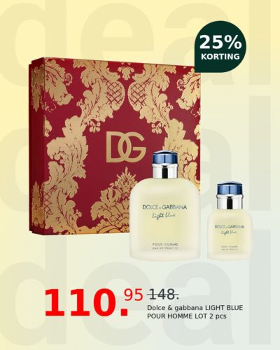 Dolce & gabbana LIGHT BLUE POUR HOMME LOT 2 pcs
