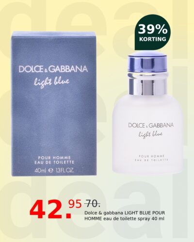 Dolce & gabbana LIGHT BLUE POUR HOMME eau de toilette spray 40 ml