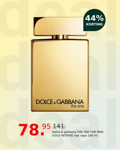 Dolce & gabbana THE ONE FOR MEN GOLD INTENSE edp vapo 100 ml