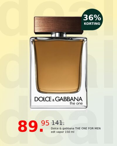 Dolce & gabbana THE ONE FOR MEN edt vapor 150 ml