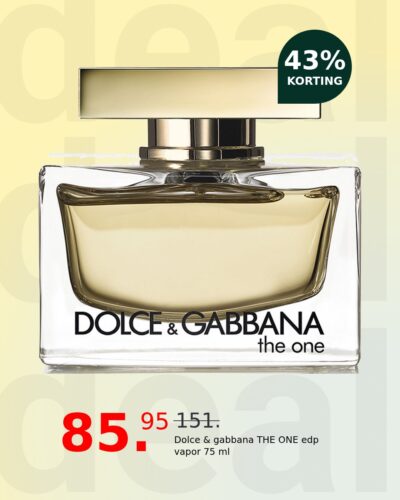 Dolce & gabbana THE ONE edp vapor 75 ml