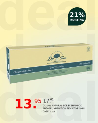 Dr. tree NATURAL SOLID SHAMPOO AND GEL NUTRITION SENSITIVE SKIN CASE 2 pcs