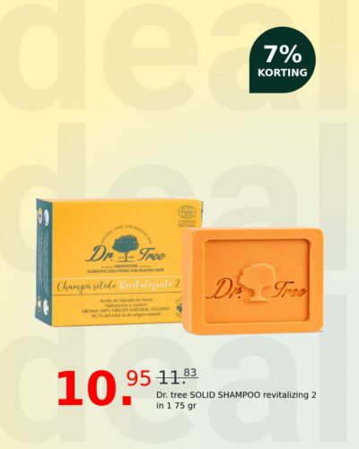 Dr. tree SOLID SHAMPOO revitalizing 2 in 1 75 gr