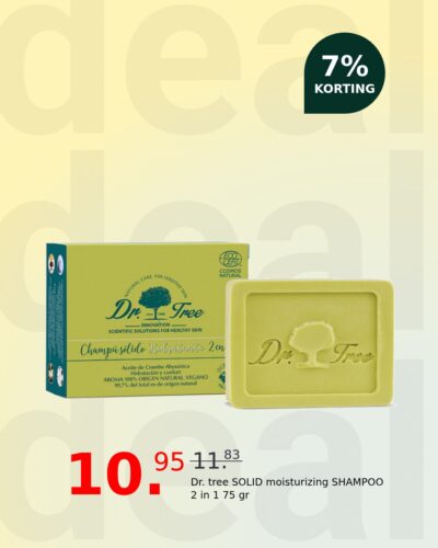 Dr. tree SOLID moisturizing SHAMPOO 2 in 1 75 gr