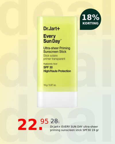 Dr.jart+ EVERY SUN DAY ultra-sheer priming sunscreen stick SPF30 19 gr