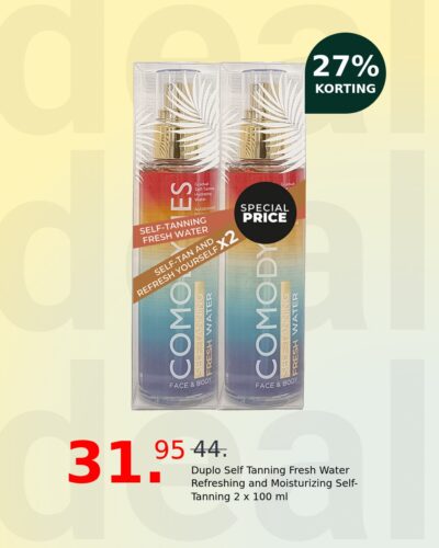 Duplo Self Tanning Fresh Water Refreshing and Moisturizing Self-Tanning 2 x 100 ml