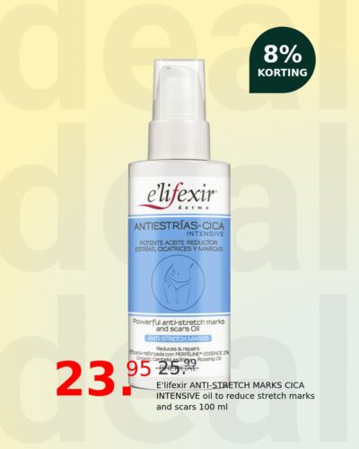 E'lifexir ANTI-STRETCH MARKS CICA INTENSIVE oil to reduce stretch marks and scars 100 ml