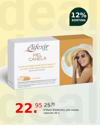 E'lifexir ESENCIALL piel canela cápsulas 40 u