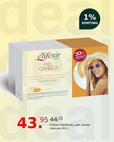 E'lifexir ESENCIALL piel canela cápsulas 80 u