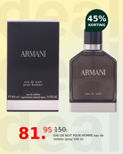 EAU DE NUIT POUR HOMME eau de toilette spray 100 ml