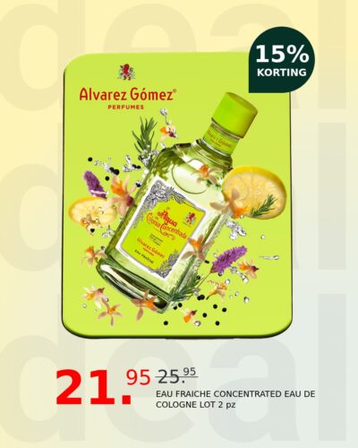 EAU FRAICHE CONCENTRATED EAU DE COLOGNE LOT 2 pz