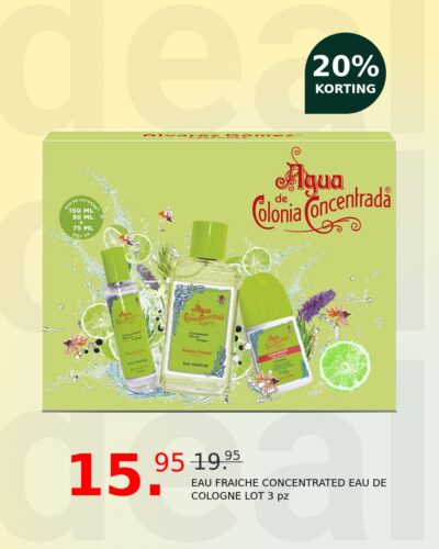 EAU FRAICHE CONCENTRATED EAU DE COLOGNE LOT 3 pz