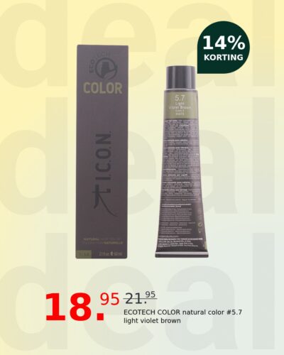 ECOTECH COLOR natural color #5.7 light violet brown