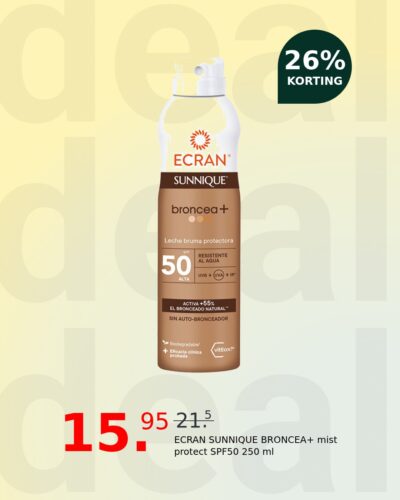 ECRAN SUNNIQUE BRONCEA+ mist protect SPF50 250 ml