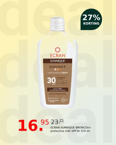 ECRAN SUNNIQUE BRONCEA+ protective milk SPF30 370 ml