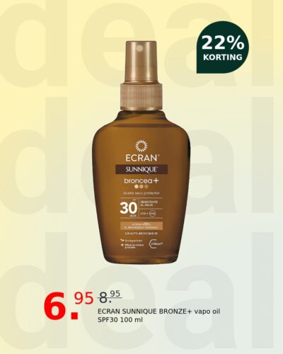 ECRAN SUNNIQUE BRONZE+ vapo oil SPF30 100 ml