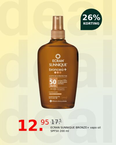 ECRAN SUNNIQUE BRONZE+ vapo oil SPF50 200 ml